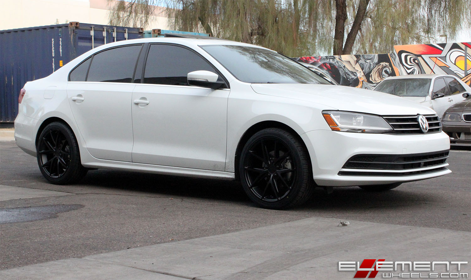 18x8 Niche Misano Satin Black M117 on a 2017 Volkswagen Jetta VI w/ Specs
