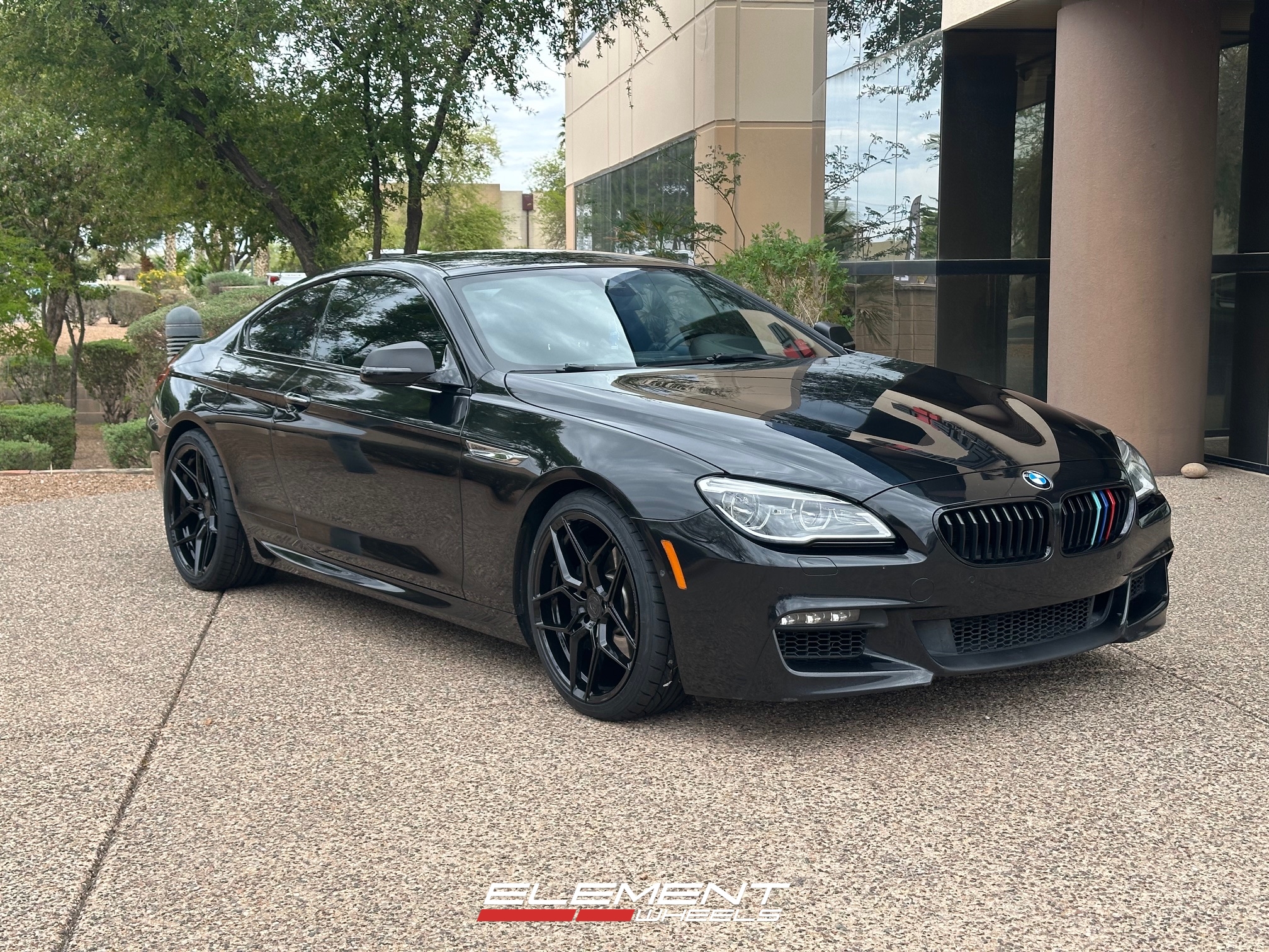 20 inch Staggered Rohana RFX11 in Gloss Black on a 2017 BMW 6 Series