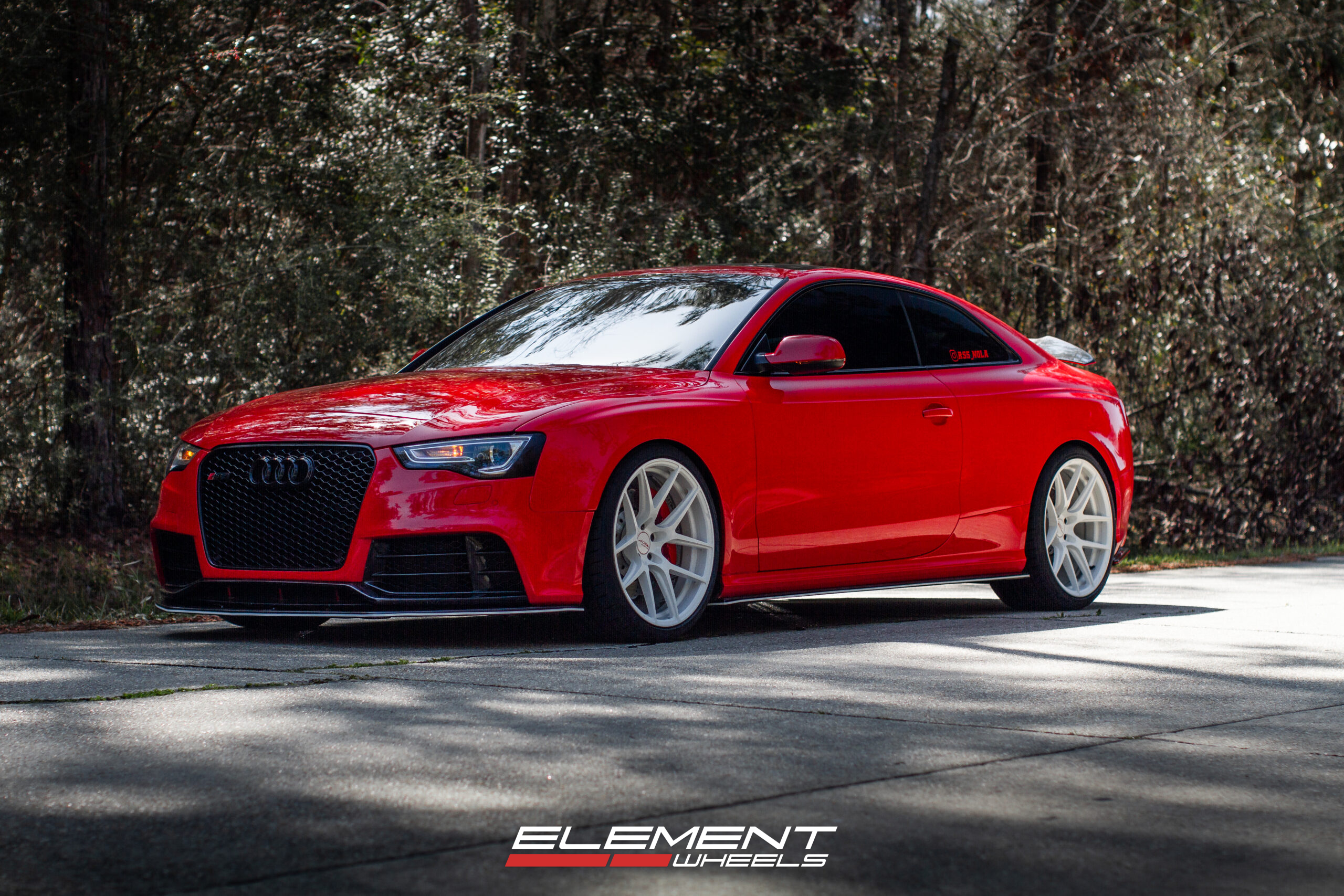 Ace Alloy AFF02 Full Brushed Aluminum with Clear Coat on a 2015 Audi RS5