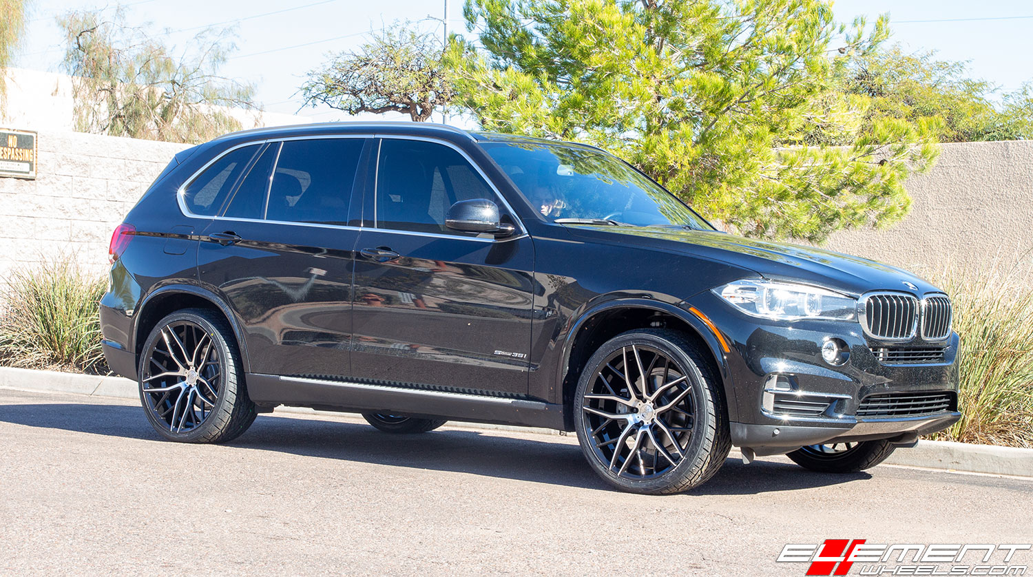 22 inch AXE 1AV ZX11 Gloss Black Polished Face on 2017 BMW X5