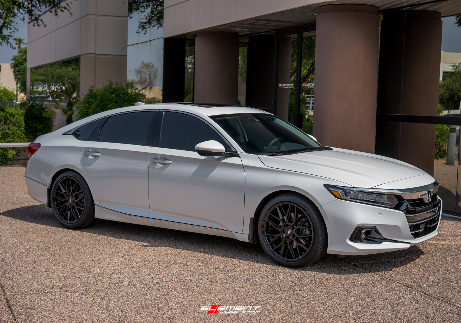 19 inch Niche Gamma Matte Black M190 on a 2021 Honda Accord Sedan