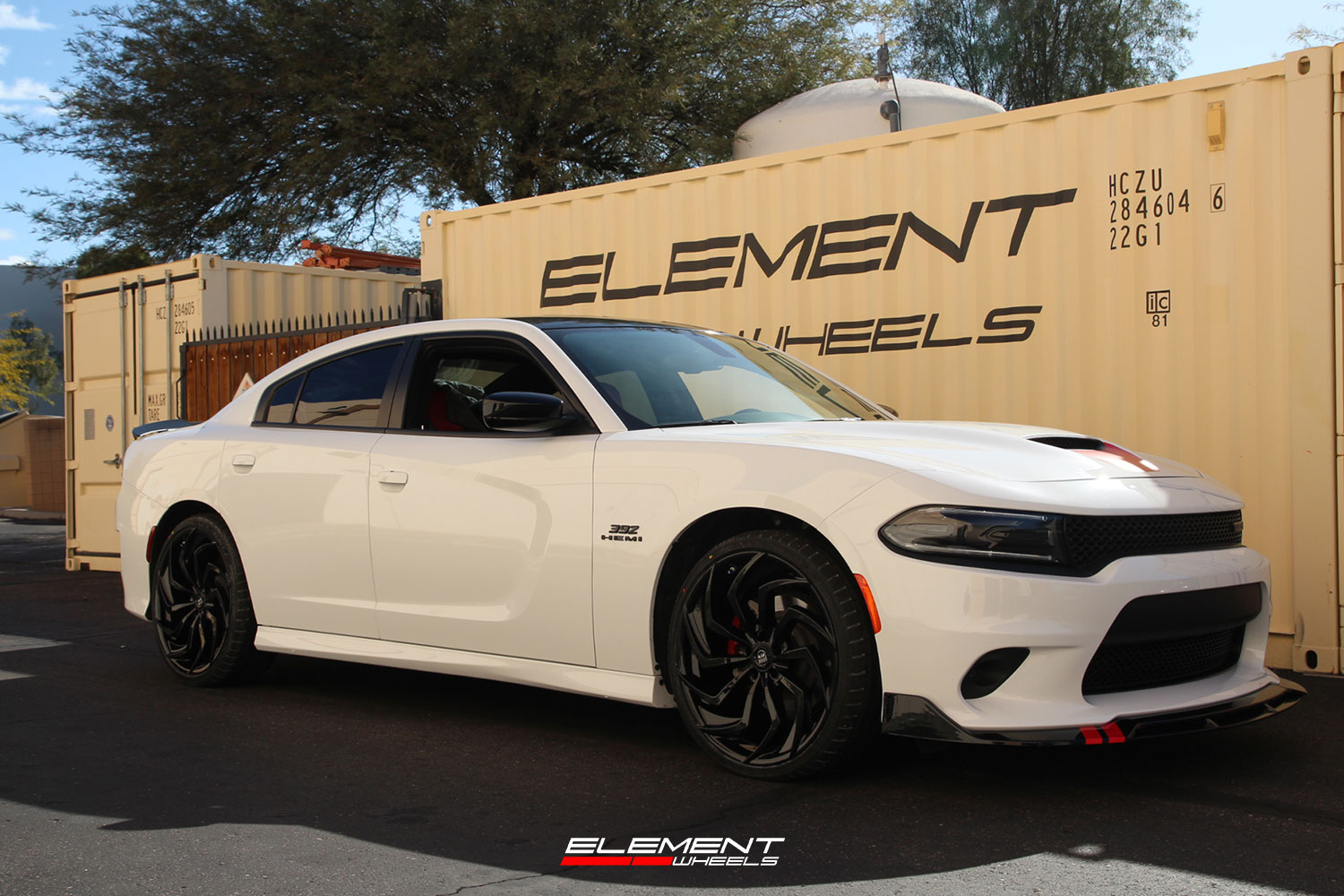 22 inch Lexani Shadow Gloss Black on a 2022 Dodge Charger RT RWD
