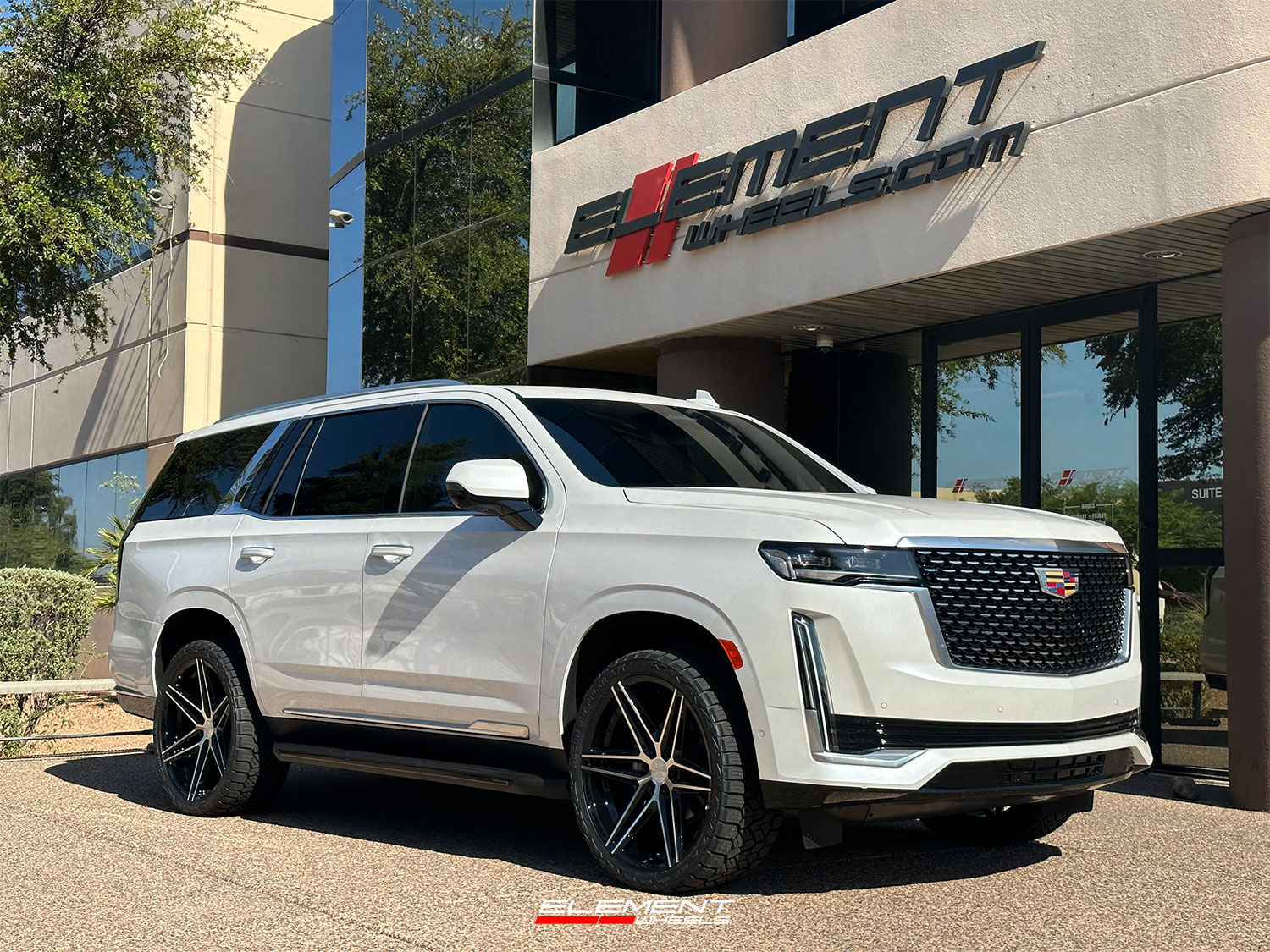 24 inch Ferrada FT4 Machine Black on a 2023 Cadillac Escalade