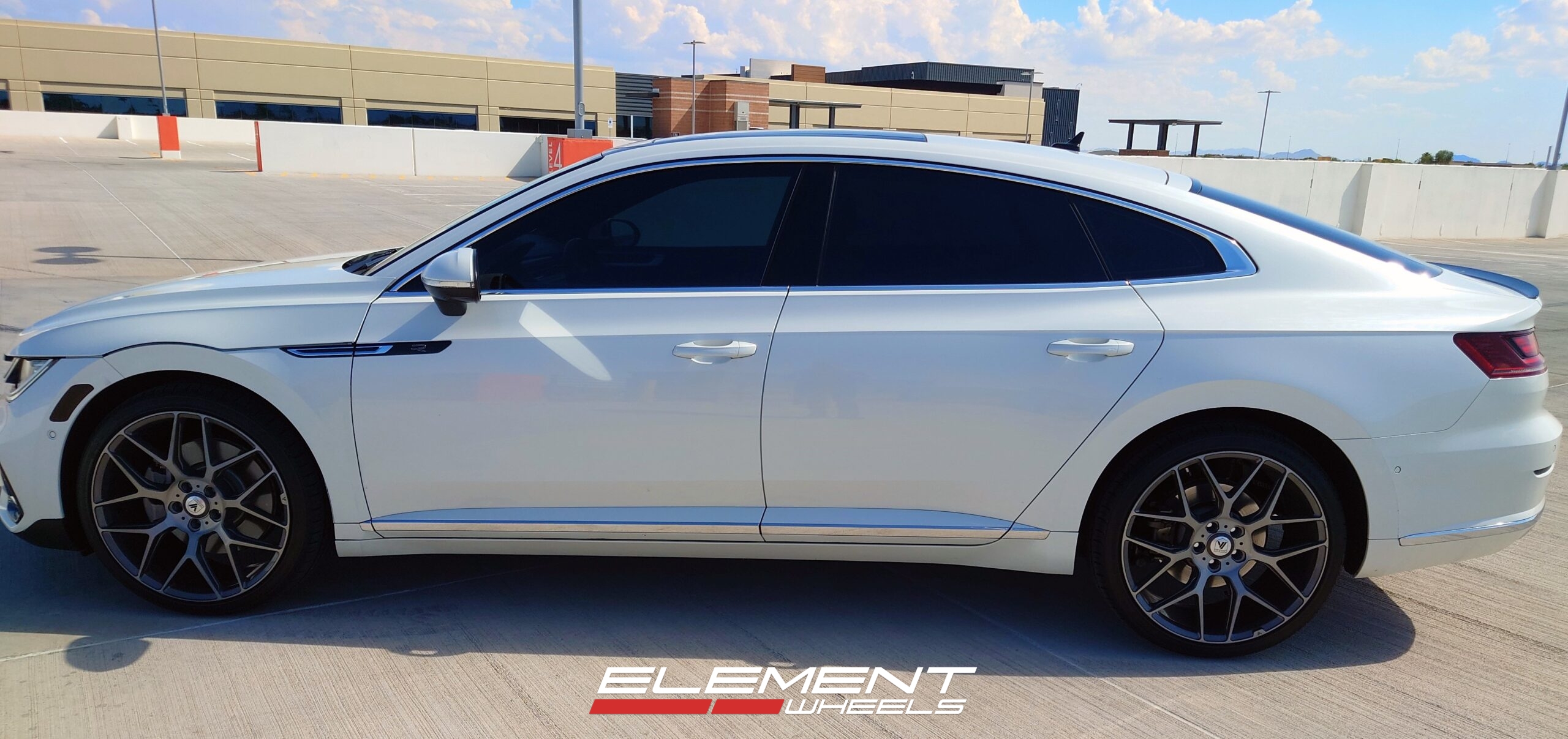 20 inch Asanti ABL-27 in Titanium Brushed on a 2023 Volkswagen Arteon