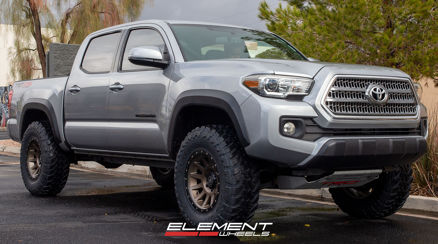17 inch ICON Compression Bronze on a 2016 Toyota Tacoma