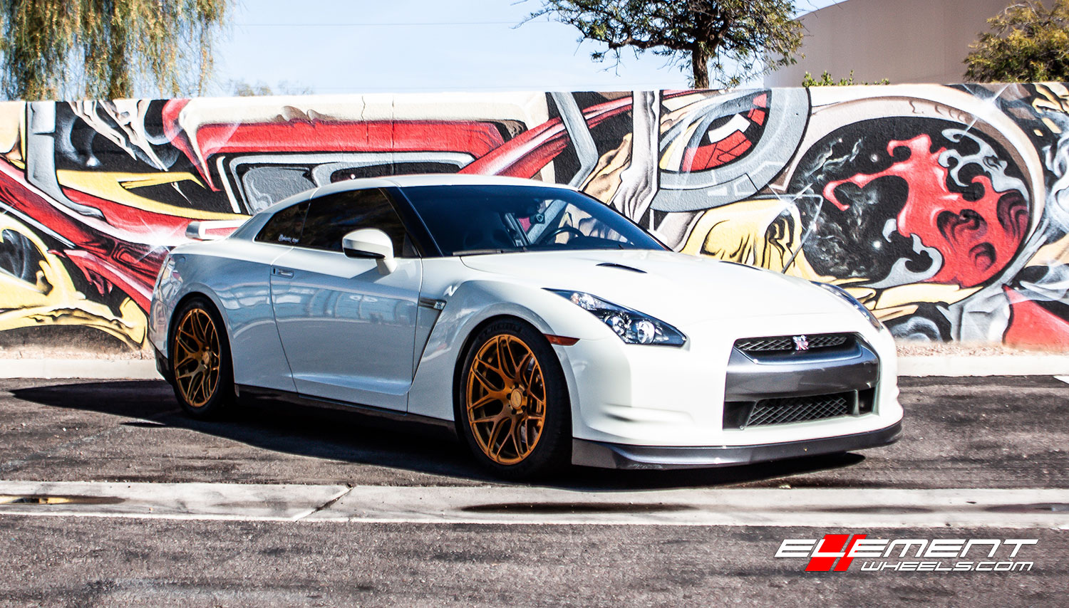 20 inch Staggered MRR FS01 Bright Gold Wheels on 2009 Nissan GTR w/ Specs
