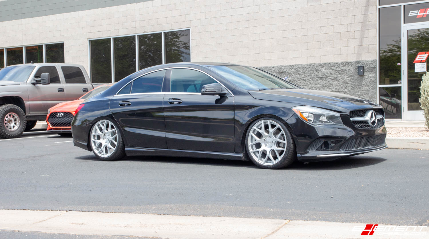 19 Inch Avant Garde M590 Satin Silver on a 2019 Mercedes Benz CLA250