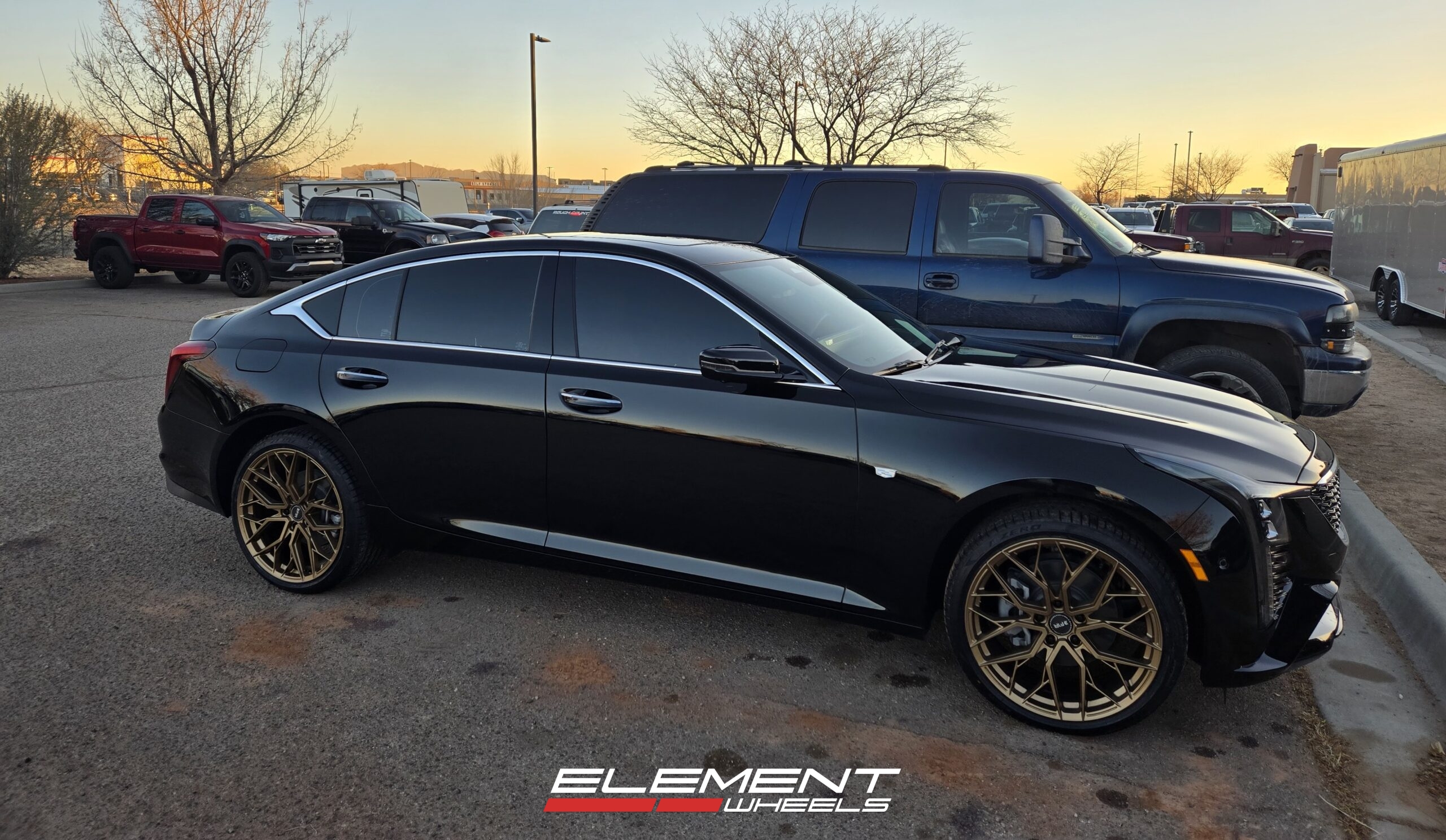 20 F1R Wheels FS3 in Matte Bronze on a 2025 Cadillac CT5 AWD