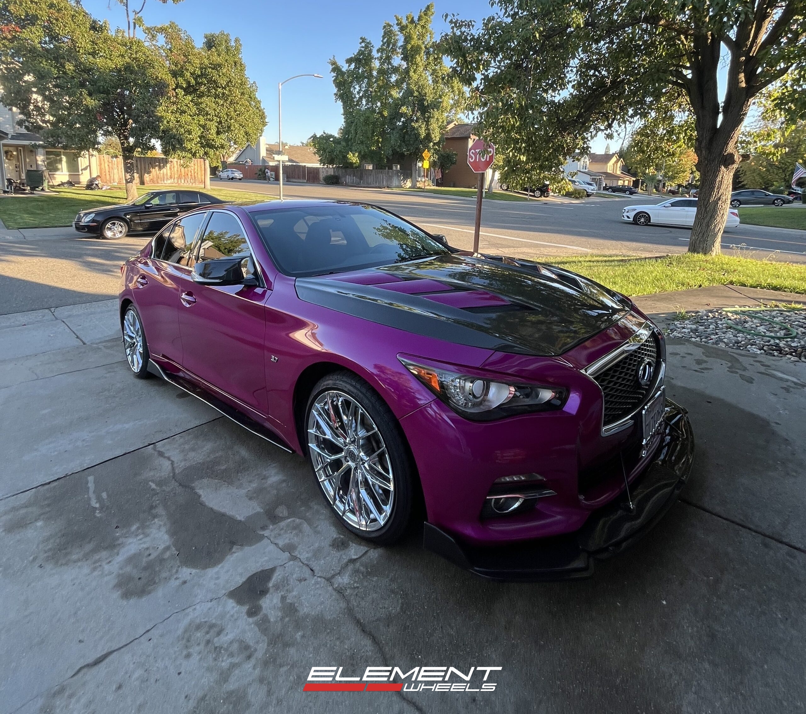 19 Inch TIS Motorsports 505C in Chrome on a 2015 Infiniti Q50