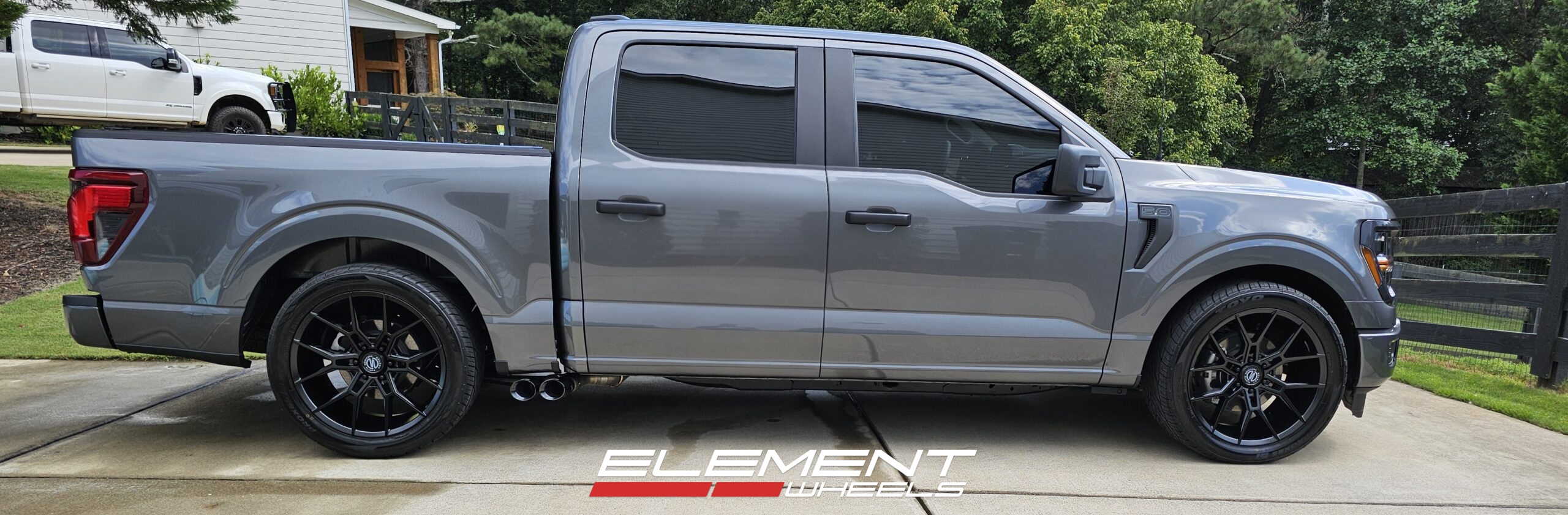 22 Inch Select S102 Alpine in Satin Black on a 2025 Ford F-150