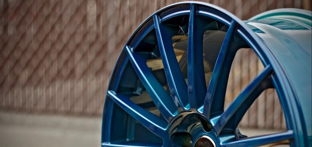 Powdercoat Blue Wheel